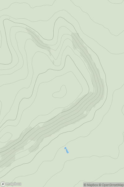 Thumbnail image for White Hill [Welsh Borders S] showing contour plot for surrounding peak